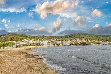 Agia Marina in Aegina Island of Greece Stock Photo - Image of tourism, calm: 245488758