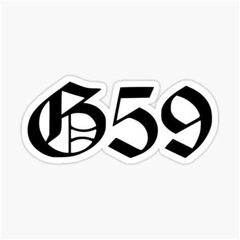 "G59 Logo" Sticker for Sale by Yellow-Zebra | Redbubble