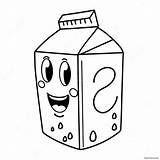 Cute Milk Carton Character Coloring Page 29904 24111 sketch template