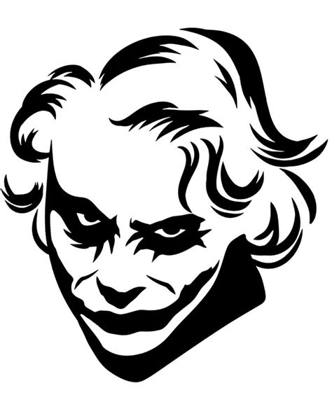 Face of Joker from Batman tattoo design image