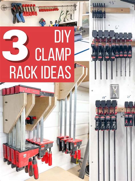 3 DIY Clamp Rack Ideas for your Workshop - The Handyman's Daughter