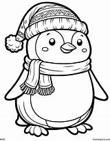 Emperor Penguin Coloring Page sketch template