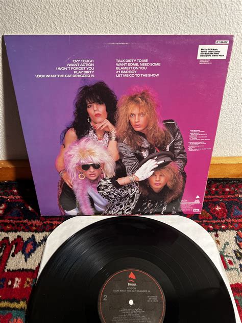 Poison - Look What The Cat Dragged In LP 1986 MINT RCA Enigma Glam Rock ...