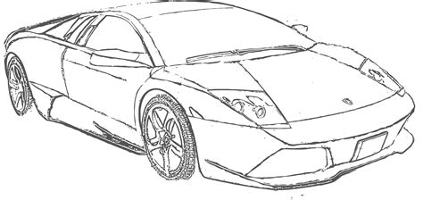 Lamborghini Drawing Outline at GetDrawings | Free download