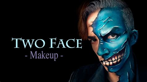 TWO FACE makeup || Batman enemy || Dos Cara makeup tutorial - YouTube