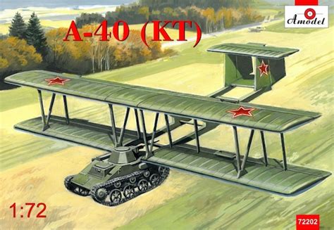 Antonov A-40 (KT) prototype flying tank with T60