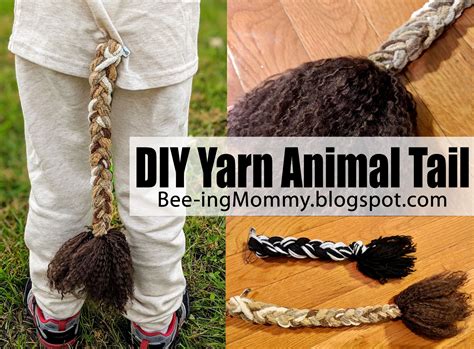 DIY Animal Tail Tutorial using Yarn