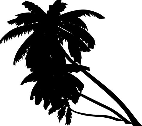 SVG > tropical leaning palms group - Free SVG Image & Icon. | SVG Silh
