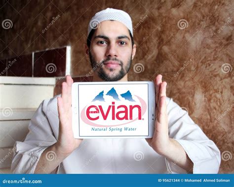 Evian Mineral Water Company Logo Editorial Stock Image - Image of ...