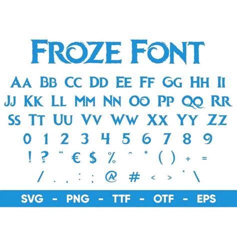 Frozen Font SVG, Frozen Font Svg Files for Cricut and Silhou - Inspire Uplift