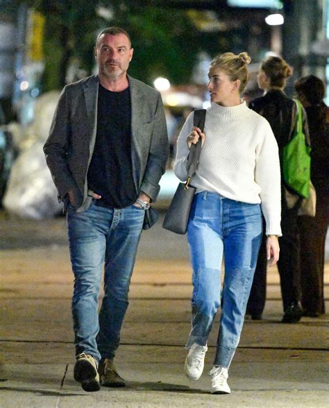 TAYLOR NEISEN and Liev Schreiber Out for a Date Night in New York 10/26 ...