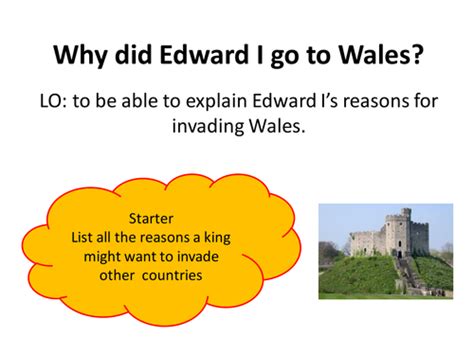 Edward I and wales | Teaching Resources