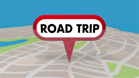 Road Trip Travel Planner Roads Map Pin Spot Route 3 D Animation Motion Background - Storyblocks