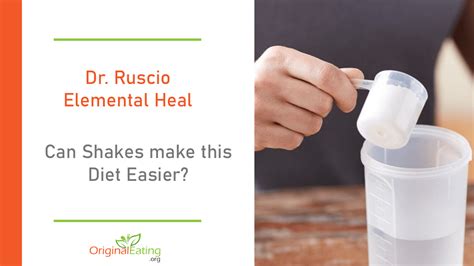 Dr. Ruscio Elemental Heal: Can Shakes make this Diet Easier?