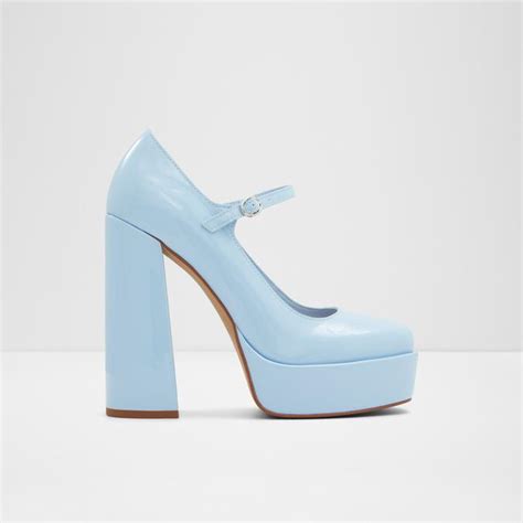 Anjie Women's Blue Block Heel Shoes | Aldo Shoes