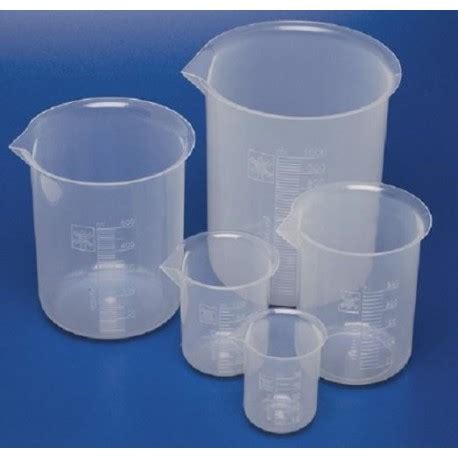 Beaker, 500mL, polypropylene, low form, with spout, graduated