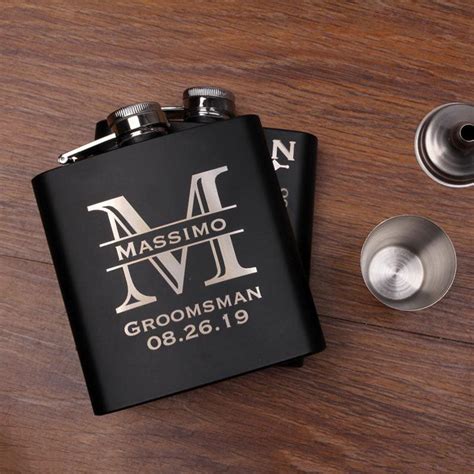 Groomsmen Gifts Groomsmen Flasks Personalized Flask Custom Flask Set F – UrWeddingGifts