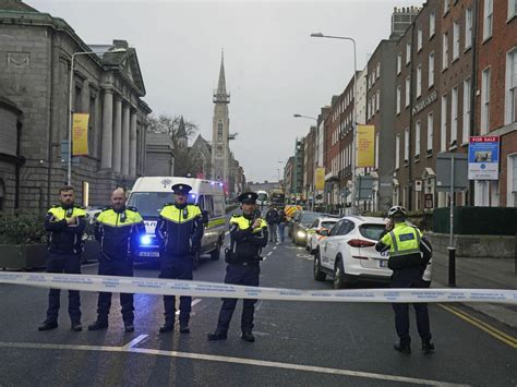 Violent clashes break out in Dublin after knife attack : NPR