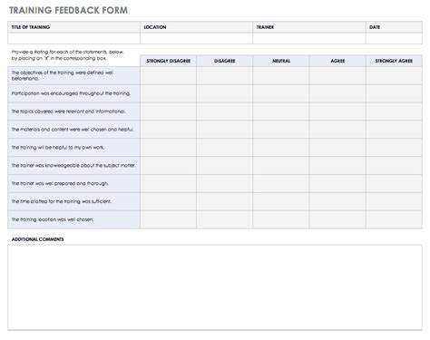 Free Feedback Form Templates | Smartsheet