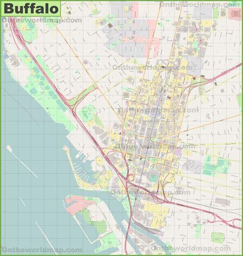 Buffalo downtown map