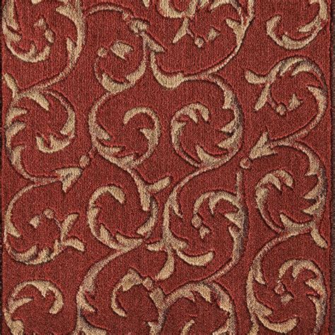 Somerset Scrollwork Red Synthetic Carpet | The Perfect Carpet