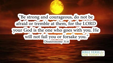 Motivational Bible Verses Deuteronomy 31:6 | Bible Verse | (Daily for Quotes On Love ...