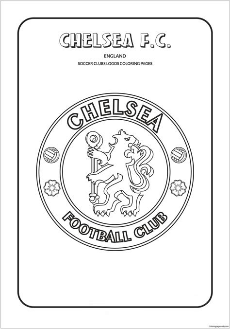 Chelsea F.C Coloring Page - Free Coloring Pages Online