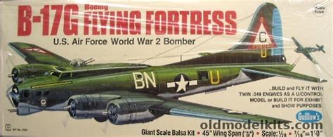 Guillows 1/28 Boeing B-17G Flying Fortress - 45 Inch Wingspan Flying Aircraft, 2002