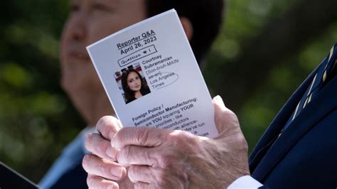 Biden Notecard Raises Question of Collusion Between White House, Media