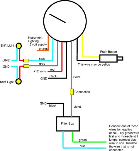 Boat Tachometer Wiring Diagram