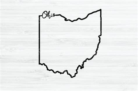 Ohio Outline Svg Free - canvas-link