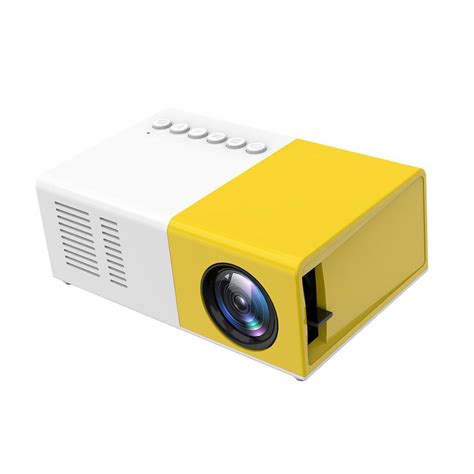 MINI PROJECTOR MOVIE Projector Cinema Theater 10-60" Image US Yellow ...