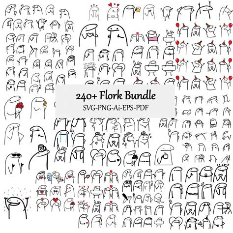 Flork Svg Flork Svg Bundle Meme for Cricut Sticker Svg - Etsy Canada