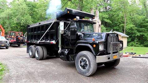 1985 Mack RD686S Dump Truck For Sale at Auction - YouTube