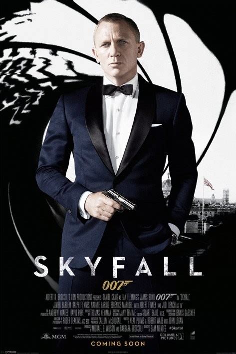 Poster JAMES BOND 007 - skyfall one sheet black | Wall Art | 3+1 FREE ...