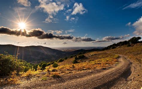 Brown dirt road, nature, sunset, landscape HD wallpaper | Wallpaper Flare