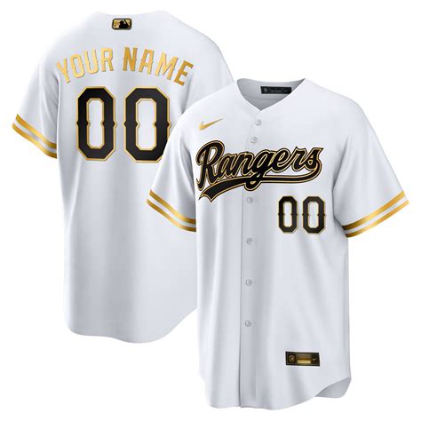 Texas Rangers 2023 Gold Custom Jersey – All Stitched – TXTrend Shop