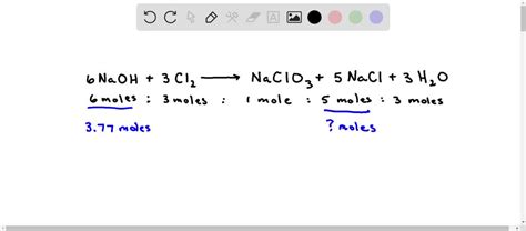 SOLVED: Using the balanced chemical equation, determine how many moles of NaCl will be produced ...