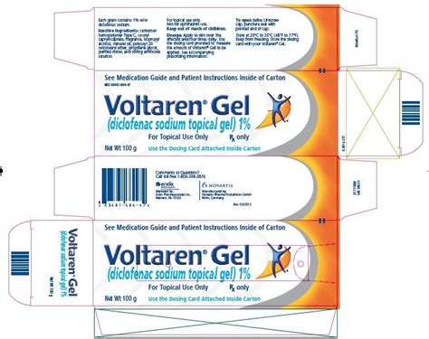 Voltaren Gel - FDA prescribing information, side effects and uses ...