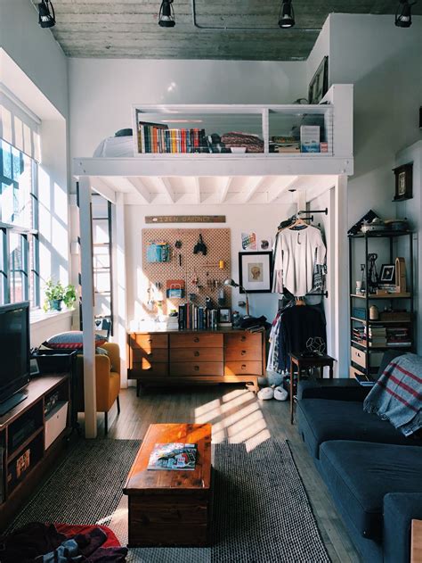 Have a Studio Apartment? We've Got Ideas for Décor That Pulls Double Duty | Diy loft bed ...