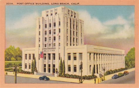 California Long Beach Post Office Building | United States - California - Long Beach, Postcard ...