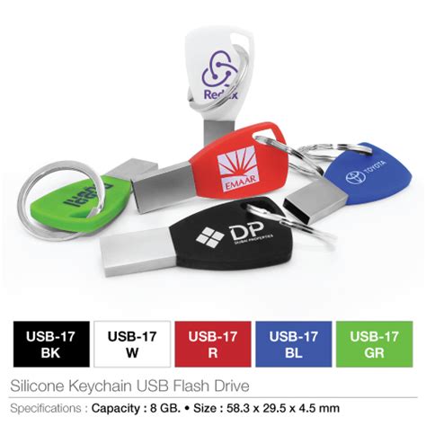 Silicone Keychain USB Flash Drives - Smart Design Ltd in Rwanda: Gift ...