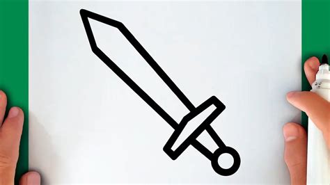 HOW TO DRAW A SWORD - YouTube