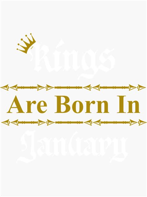 "JANUARY BIRTHDAY QUOTES " Sticker for Sale by Haroldpez | Redbubble