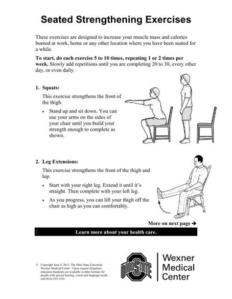 Seated Leg Strengthening Exercises For Seniors | Elcho Table