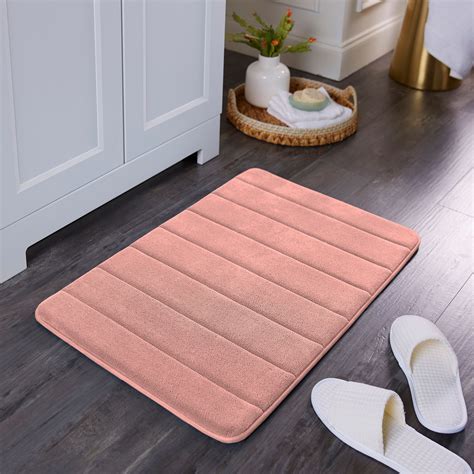 Mainstays Performance Memory Foam Bath Mat, Pearl Blush, 20" x 30" - Walmart.com