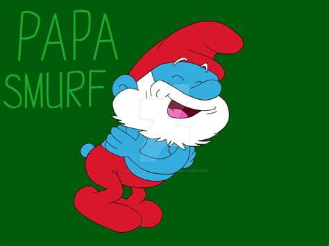 Papa Smurf is laughing by Hedgehog-Russell on DeviantArt