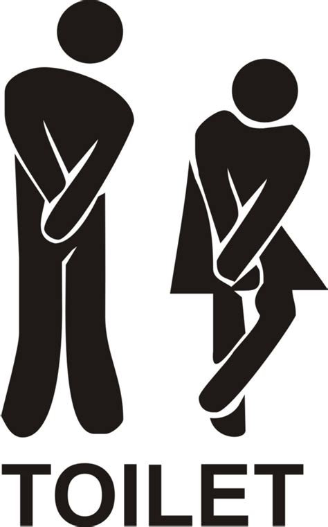 Funny Toilet Entrance Sign Sticker, fun decal for the bathroom – Wall ...