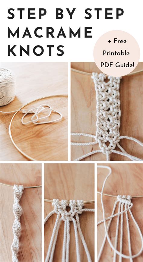 Basic Macrame Knots - Step by Step Guide