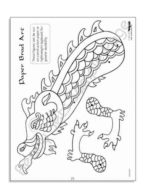 Printable Chinese Dragon Puppet